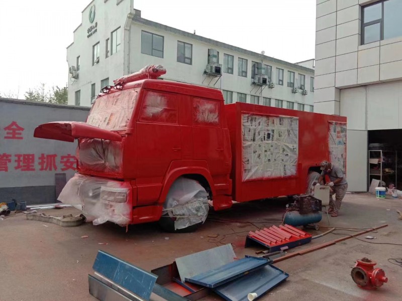 江蘇我公司給本地消防大隊改裝消防上裝系統1